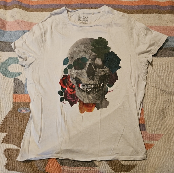 Guess Skull Established 1981 Los Angeles Mens T-Shirt Size XL - Picture 1 of 8